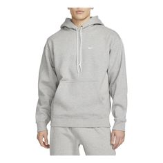 Nike AS NK Solo SWSH Fleece Po Light gray DX1356-063 (Men's/Embroidery/Solid Color) Nike Gray Cotton Sweatshirt, Heather Grey Fleece Sweatshirt For Sports, Gray Winter Sportswear Sweatshirt, Nike Gray Sportswear Sweatshirt, Nike Gray Sweatshirt Sportswear, Nike Gray Long Sleeve Sweatshirt, Gray Fall Sweatshirt For Sports, Gray Nike Athleisure Hoodie, Gray Fleece Sweatshirt For Sports