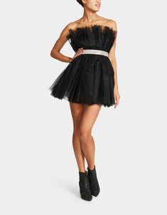 SHOWSTOPPER TULLE MINI DRESS BLACK | Women's Dresses – Betsey Johnson Betty Johnson, Tulle Dress Black, Tube Mini Dress, Tulle Cocktail Dress, Black Women Dress, Betsey Johnson Clothes, Mini Dress Hot, Tulle Mini Dress, Mini Tube Dress