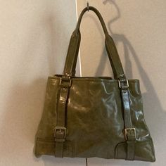 This Bag Has Is A Rare Find Large Enough For Work As Well As Everyday Brass Hardware 1 Inside Zip Pocket 1 Pocket With 2 Compartments Magnetic Closure A Stain On Exterior Bottom Large Tote, Brass Hardware, Kenneth Cole, Magnetic Closure, Womens Tote Bags, Zip Pockets, Stain, New York, Brass