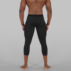 Ensure you get the maximum performance while also protecting your legs from the elements with our 3/4 compression tights. Our compression leggings for circulation are highly durable so you can use them in any sport while also making sure that you enjoy the benefits of free-flowing circulation to enhance your performance. Circulation is so important for athletes, which is why our 3/4 tights can be used in any sport. With a variety of colors and styles that you can use in any game to show off your Black Compression Breathable Tights, Compression Moisture-wicking Black Tights, Black Compression Tights For Sports, Functional Black Compression Tights, Black Compression Tights Functional Style, Compressive Black Bottoms For Sports Events, Black Compression Tights For Running, Black Breathable Tights With 4-way Stretch, Black Breathable 4-way Stretch Tights