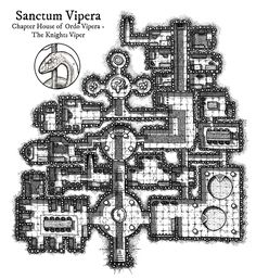 a black and white drawing of a map with the name sanctum vipea