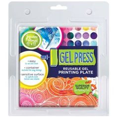 the gel press kit contains several different colors and shapes, including one for each individual