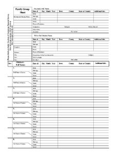 the family change form is shown in black and white