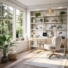 Work Room Design, Small Home Office Ideas, Workplace Decor, Mediterranean Interior Design, Mediterranean Interior, Office Guest Room, Home Office Ideas, Small Home Office, Home Office Space