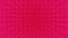 a pink background with an abstract pattern in the middle and red dots at the bottom