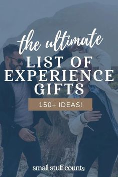 the ultimate list of experience gifts for men in their 20s's and 40's