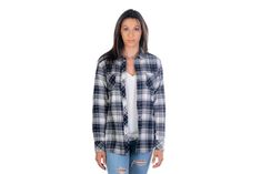 Women's Leon Workhorse Flannel Shirt- Butte Blue Embroidery Buttons, River Landscape, Grey Flannel, Flannel Women, Flannel Fabric, Label Design, Nicaragua, Flannel Shirt, Cotton Yarn