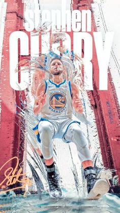 the golden state warriors'stephen curry is featured in an advertisement for his basketball team