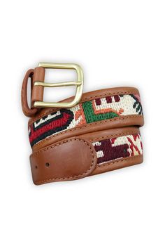 kilim-belt-AKBL30-0006 Velvet Slippers, Belt For Men, Brass Buckle, Vintage Textiles, Intricate Designs, Brass Hardware, Belt Size, Mens Belts, Snug Fit