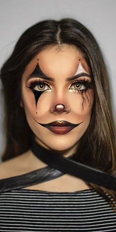 Descubra como ! Clica na imagem ou no título e faça já sua inscrição !! Trendy Clown Makeup, Best Drawings Sketches, Maquillaje De Payaso Mujer, Halloween Clown Makeup, Crazy Halloween Makeup, Girl Halloween Makeup, Maquillage Halloween Simple, Retro Filter, Halloween Makeup Clown