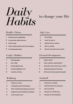 Daily Routine For Better Life, Healthy Habits And Routines, How To Have Healthy Lifestyle, Daily Productive Habits, How To Change Your Life In 2024, How To Change Your Life For The Better, Sort Life Out, Getting Into A Routine, Habbits To Be That Girl