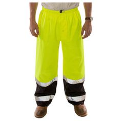 Icon LTE  3 XL  Lightweight  ANSI Compliant  Breathable  High Visibility Pants  2" Silver Reflective Tape Reflects Light For 360 Degree Nighttime Conspicuity  Fluorescent Yellow Green Background Material Color For Excellent Daytime Visibility  Stitched & Taped Sealed Seams For 100 Percent Waterproof Protection  Elastic Waist Pants With Adjustable Drawcord  Hook & Loop Take Up Straps On Ankle Cuffs For Adjustable Fit  Zippers At Leg Cuffs Allow For Easy On & Off  Snap Fly Front Pants  Side Openin Safety And First Aid, Coverall Jumpsuit, Fluorescent Yellow, Safety Clothing, Lightweight Pants, Reflective Tape, Leg Cuffs, Elastic Waist Pants, Green Background