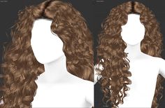 an image of a woman's hair with long curly curls on top and bottom