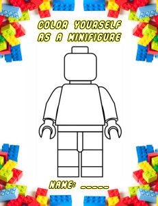 the lego movie coloring page with instructions for how to draw an adult sized lego character