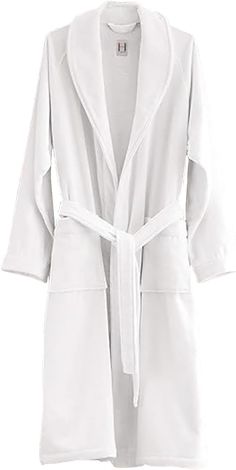 PRICES MAY VARY. HOTEL LUXURY FOR YOUR HOME: Our Shawl Collar Bathrobe with Piping is for those who want the classic hotel bathrobe. The. Perfect. Bathrobe. SOFTER WITH EVERY WASH: Wrap yourself up in this soft, fluffy robe in thick velour terry with a smart piping. With roomy sleeves and two deep pockets, you'll feel completely enveloped. FOR MEN AND WOMEN: Includes 1 Unisex Bathrobe. 100% Cotton Terry. RESPONSIBLY CRAFTED: All our products and processes are scrutinized and certified to be free Fliffy Robe, Woman’s Preppy Robe, Bath Robe For Men, White Robes, Laid Back Outfits, Classic Hotel, Hotel Luxury, Brunch With Friends, Womens Style