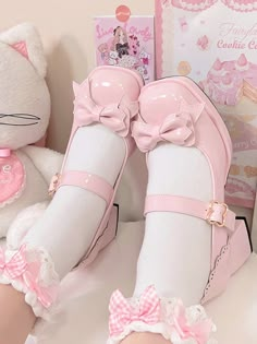 This price is for a pair of mary janes only.   	 		 			Size 			34 			35 			36 			37 			38 			39 			40 		 		 			Foot Length 			22 			22.5 			23 			23.5 			24 			24.5 			25 Cute Core Shoes, Cutecore Shoes, Kawaii Heels, Kawaii Platform Shoes, Cute Pink Heels, Cute Pink Shoes, Platform Shoes Pink, Kawaii Ideas, Light Pink Shoes