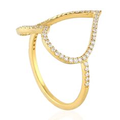 18 Karat Gold Diamond Heart Love Ring For Sale at 1stDibs Diamond Glitter, Heart Love, Love Ring, The Ring, Diamond Heart, Cocktail Rings, Gold Diamond, Gold Bracelet, Diamonds