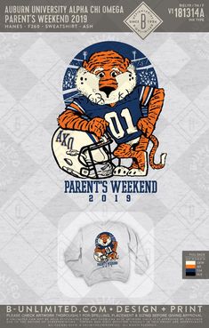 the auburn football team's official uniform is shown in this graphic file, which includes an image of a tiger holding a football helmet