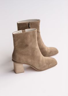 Square Toe Dark Taupe Ankle Boot Shoes Taupe Ankle Boots, Fall Booties, Essential Dress, Dark Taupe, Church Dresses, Fall Skirts, Dress Gift, Active Wear Tops, Top Shoes