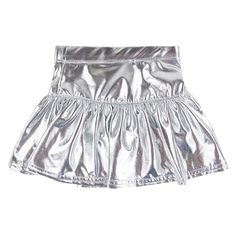 Upgrade your young athlete's wardrobe with our Youth Metallic Silver Skort. Made with high-quality materials, this skort is designed to provide ultimate comfort and style. The metallic silver finish adds a touch of glamour, perfect for competition or practice. Give your child the confidence they need to shine on the court or field! Brand: azarhia Birthday Skirt, Girls Tulle Skirt, Metallic Pleated Skirt, Kids Rainbow, Silver Skirt, Rainbow Fashion, Metallic Skirt, Rainbow Dress, Girl Party