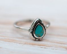 Turquoise Ring  Sterling Silver 925  Handmade  by MaresiaJewelry Bohemian Teardrop Turquoise Ring In Silver, Bohemian Silver Teardrop Turquoise Ring, Bohemian Silver Turquoise Teardrop Ring, Adjustable Nickel-free Bohemian Turquoise Ring, Adjustable Bohemian Turquoise Ring Nickel Free, Bohemian Teardrop Turquoise Ring, Bohemian Sterling Silver Turquoise Ring Nickel Free, Bohemian Sterling Silver Turquoise Teardrop Ring, Bohemian Teardrop Turquoise Adjustable Ring