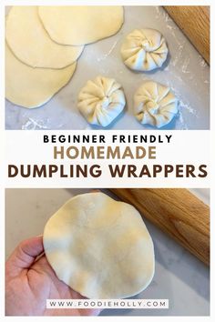 beginner friendly homemade dumpling wrappers are the perfect way to use up leftover dough