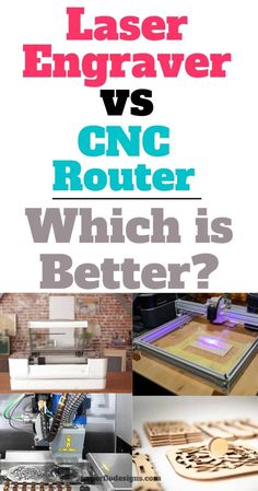 laser engraving vs cnc router which is better? - infographical poster