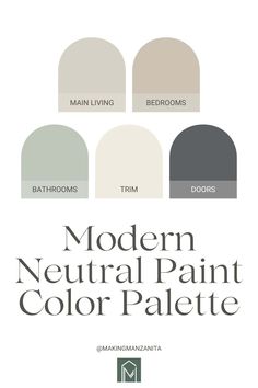 the modern neutral paint color palette