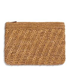 Allegra Raffia Pouch - Woven Raffia Clutch | AERIN Casual Natural Rectangular Clutch, Casual Woven Rectangular Clutch, Woven Rectangular Clutch In Natural Color, Rectangular Woven Clutch In Natural Color, Natural Woven Rectangular Clutch, Rectangular Straw Clutch In Natural Color, Rectangular Woven Natural Clutch, Natural Woven Rectangular Pouch, Natural Straw Rectangular Clutch