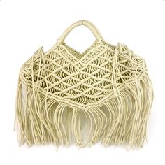 Brand Name: MR.YLLSShape: Casual TotePlace Of Origin: GUANG DONG ProvinceHandbags Type: Shoulder BagsTypes of bags: Shoulder HandbagsOrigin: CN(Origin)Main Material: Milk CottonClosure Type: OPENHardness: SoftExterior: NONEStyle: BohemianOccasion: VersatileGender: WOMENPattern Type: SolidInterior: No PocketDecoration: Hollow OutDecoration: TasselItem Type: Handbags Rope Weave, Nylon Handbag, Spring Bags, Straw Handbags, Women Crossbody Bag, Bag Summer, Bags Luxury, Straw Bags, Woman Weaving