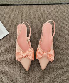 Party High Heels, Sandals High Heels, Low Heel Sandals, Bow Sandals, Pu Heels, Heel Slippers, Slipper Sandals, Sandals Women, Heel Sandals