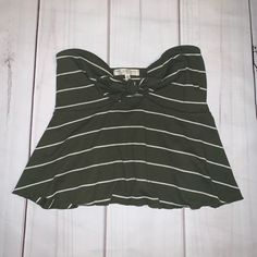 New Without Tags Never Worn Has Front Tie With Little Cut Out Under Tie Striped Halter Top, Urban Outfitters Top, Green Tunic, Brown Crop Top, Tie Women, Urban Outfitters Women, Bralette Crop Top, Poncho Tops, Urban Outfitters Tops