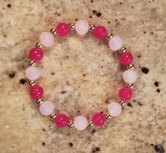 Pink Adjustable Kawaii Beaded Bracelets, Pink Beaded Kawaii Bracelets, Cheap Beaded Kawaii Bracelets, Pink Adjustable Heart-shaped Beaded Bracelets, Pink Heart-shaped Spiritual Beaded Bracelets, Bracelet Ideas, Diy Jewelry, Beaded Bracelets, Bracelet