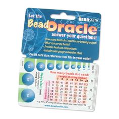 the bead oracle game card is in its package