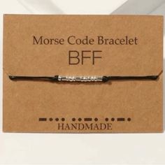 Bff Morse Code Bracelet. Make An Offer Or Bundle And Save! (20% Off 2 + Items.) Appalachian People, Chunky Charm Bracelet, Pearl Cuff Bracelet, Morse Code Bracelet, Morse Code, Bird Brooch, Glass Beaded Bracelets, Heart Bracelet, Ladies Boutique