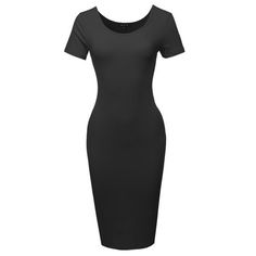 A2Y Women's Solid Fitted Classic Short Sleeve Premium Cotton Midi Dress (S-XL) FEATURES This A2Y solid fitted classic short sleeve premium cotton midi dress is great for dinner, wedding, nightclub, night out, party, evening, club, cocktail and any other special occasions. It has a variety of colors for your choice and good quality, stretchy which makes you feel comfortable when wearing. SIZE Available in 4 sizes: Small, Medium, Large, X-Large We strive to provide the best fitting tops possible a Solid Color Short Sleeve Bodycon Dress, Solid Color Short Sleeve Bodycon Dress For Night Out, Solid Short Sleeve Bodycon Dress For Night Out, Short Sleeve Bodycon Dress For Night Out, Short Sleeve Stretch Bodycon Dress For Night Out, Stretch Short Sleeve Bodycon Dress For Night Out, Black Crew Neck Bodycon Dress For Summer, Stretch Bodycon Dress With Short Sleeves For Night Out, Stretch Short Sleeve Solid Color Bodycon Dress