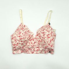 Lucky Brand Womensfloral Wireless Padded Bralette Bra Size 38c Ivory Pink Condition: New With Tags Brand: Lucky Brand Color: Ivory Pink Style: Lvd25951a Lightly Padded Adjustable Strap Pullover Style Polyester/Spandex Wash Cold Imported 23s-13096-Pk38c Spring Loungewear Bra With Removable Pads, Spring Pink Bra With Removable Pads, White Bra For Spring Loungewear, Spring White Loungewear Bra, White Spring Loungewear Bra, Pink Summer Bra With Adjustable Straps, Pink Adjustable Strap Bra For Summer, Summer Pink Bra With Adjustable Straps, Spring Feminine Bra With Floral Print