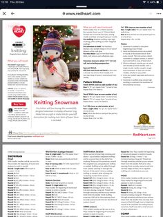 the website for knitting snowman