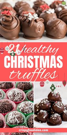 These amazing christmas truffles are best for christmas days and for holidays. Truffle Recipe Christmas, Perfect Christmas Dessert, Truffle Recipes, Holiday Treats Recipes, Christmas Truffles, Candy Truffles, Grilled Dinner, Feed A Crowd