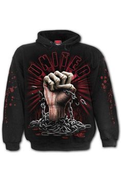 We Bleed Together - Hoody B... Gothic Hoodies, Jeans Jumper, Black Tie Party, Pullover Mode, Mens Sleepwear, Trending Sandals, Loungewear Jumpsuit, Men's Coats & Jackets, Kids Coats