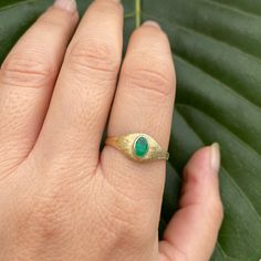 Beautiful and stunning solid gold ring for women in an antique style, set with natural emerald, boho engagement ring in 14k or 18k solid yellow/white gold The ring's boho-style design combined with vivid colors of the emerald and the unique handmade engraving give this ring a rare and bold beauty. This ring can be a magnificent choice for an engagement ring or a gift for any other special occasion. Get this stunning ring as a gift to your chosen one - whatever the occasion, this beautiful gold r Heirloom Style Emerald Open Ring, Heirloom Style Open Emerald Ring, Emerald Signet Ring For May Birthstone, Unique Oval Emerald Ring In 14k Gold, Oval Emerald Ring In 14k Gold, Heirloom Style Emerald Open Ring In Yellow Gold, Heirloom Yellow Gold Emerald Open Ring, Heirloom Emerald Open Ring In Yellow Gold, Unique Yellow Gold Emerald Promise Ring