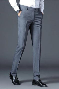 Style: Smart Casual Front Style: Pleated Pant Closure Type: zipper fly Gender: MEN Item Type: Suit Pants Types Of Men Pants, Mens Pants Fashion Formal, Formal Pants For Men Trousers, Formal Pant Men, Tailored Pants Outfit Men, Men Trousers Outfit, Mens Pants Fashion Trousers, Formal Pent, Men Pants Style