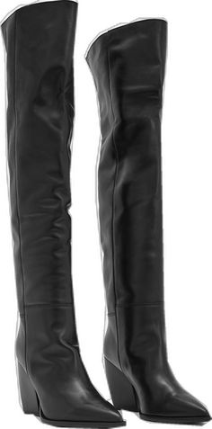 Modern Thigh High Leather Heeled Boots, Modern Thigh-high Leather Heeled Boots, Modern Leather Thigh High Heeled Boots, Thigh High Leather Heeled Boots For Wide Calves, Wide Calf Thigh High Leather Heeled Boots, Leather Thigh High Boots With Wide Calf Fit, Sleek Thigh High Heeled Boots For Formal, Sleek Thigh High Heeled Boots For Formal Occasions, Sleek Over-the-knee Boots For Formal Occasions