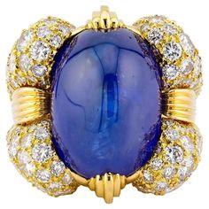 David Webb Cabochon Sapphire Diamond Ring For Sale at 1stDibs Elizabeth Kubler Ross, Kubler Ross, David Webb, Blue Ring, Contemporary Ring, The David, Chic Leather, Cabochon Ring, Sapphire Diamond Ring