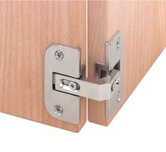 the door hinges are made from wood and metal