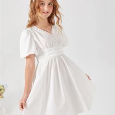 Size 14y (62- 65 Inches) Nwot Never Worn Dress Measurements Shoulder: 13.2 Inches Length: 33.9 Lengths Sleeve Length: 5.9 Inches Bust: 39.4 Inches Waist Size: 26.6 Inches Hip Size: 65.7 Inches Cuff: 19.9 Inches First Communion Dresses For Teens, Confirmation Dresses For Teens Catholic, Dresses For 13 Year Girl, White Dress Teen, Teen Flower Girl Dresses, White Dress For Teens, Confirmation Dresses For Teens, White Dress Kids