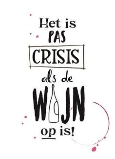 a poster with the words, let is pas crisis as de win opis