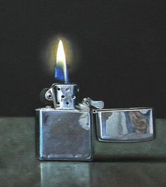 a lighter that is sitting on top of a table