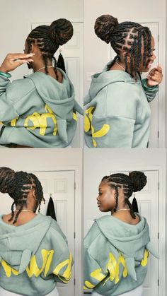 #LOCSTYLES #LOC #LOCS #LOCNATION #LOCSTYLESFORWOMEN #LOCJOURNEY #LOCLIVIN #LOCLIFE #LOCQUEEN #VIRAL   Trying new styles or whateva 👼🏾 What should I try next? 🤭 #hairstyleoftheweek #locstyle #hairtok #locsoftiktok #locs #shortlocs #shortlocstyles #shortlocstyles #shortlocsmatter #foru #viral_video     Natural hair • Locs • Short locs • Short love hairstyle  • Instagram  • Follow me • Locs life • Feminine hairstyle • feminine loc hairstyle   #locstyles #headwraps #locstylesforwomen #locs #locjourney #dreads #dreadlocs #womenwithlocs #thicklocs #curlylocs #starterlocs Loc Double Bun Styles, Starter Locs Styles For Short Hair Updo, Loc Scarf Styles, Simple Loc Styles Short, Barrel Roll Loc Styles Women, Extended Loc Styles, Professional Loc Styles, Up Do Loc Styles For Women, Two Strand Twist Loc Styles