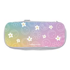 Add smile-worthy organization to your routine with this SmileyWorld® Daisies Design! Organize and carry your pens, pencils, markers, highlighters, accessories, and more in this fun and functional Ultimate Pencil Case. This multi-compartment stand-up zippered case can also be used to organize and carry makeup, art supplies, vitamins, tech accessories, personal care items, and more. Also makes a great travel accessory! Customize and personalize the perfect pencil pouch to fit your style and organi Multicolor Stationery For Everyday Use And Back To School, Trendy Multicolor Stationery For School, Trendy Multicolor School Stationery, Trendy Multicolor Stationery For Back To School, Trendy Multicolor Back To School Stationery, Trendy Pencil-shaped Multicolor Pencil Case, Trendy Multicolor Pencil-shaped Pencil Case, Multicolor Pencil Case For Travel And Back To School, Multicolor Portable Stationery For Back To School